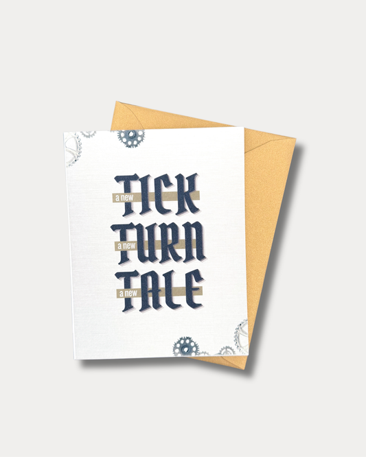 A New Tick - GEARZ of Time - Greeting Card