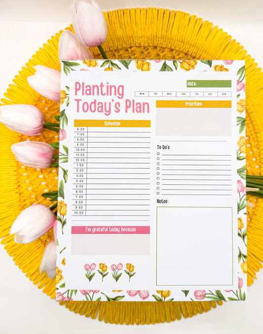 Planting Today's Plan - Daily Planner 7" x 9"