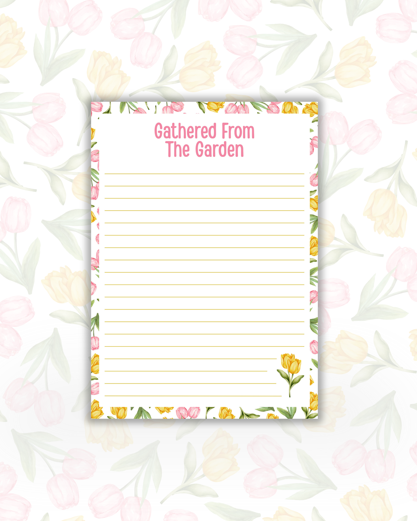 Gathered From the Garden - Notepad