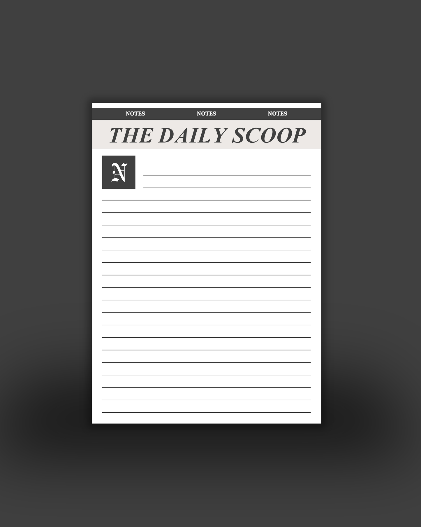 The Daily Scoop - Notepad
