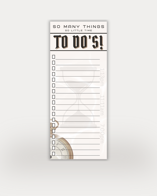 So Many Things, So Little Time - To-Do List 3.5" x 8.5"
