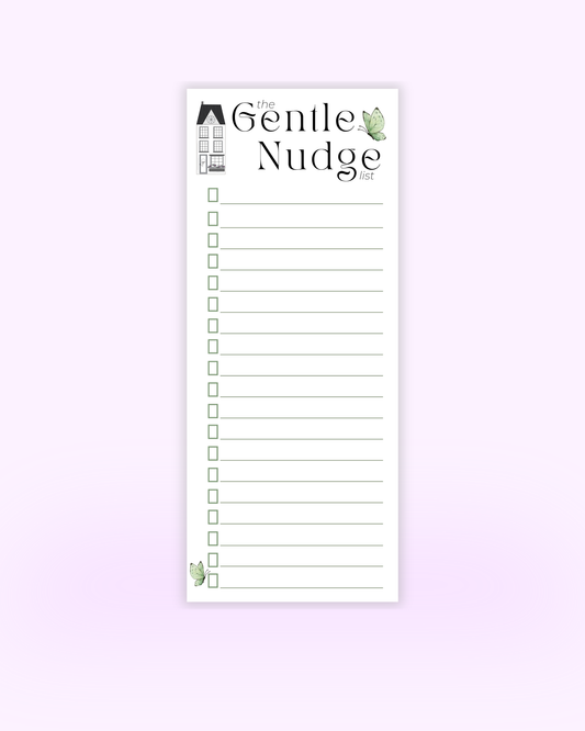 The Gentle Nudge - To-Do List 3.5" x 8.5"