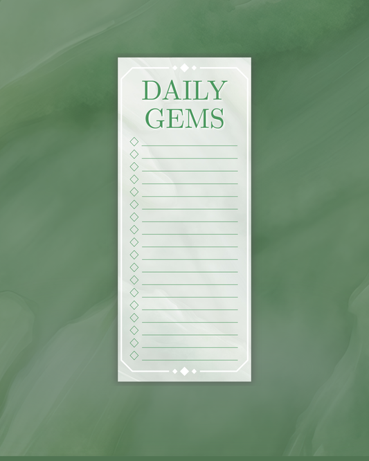 Daily Gems - To-Do List 3.5" x 8.5"
