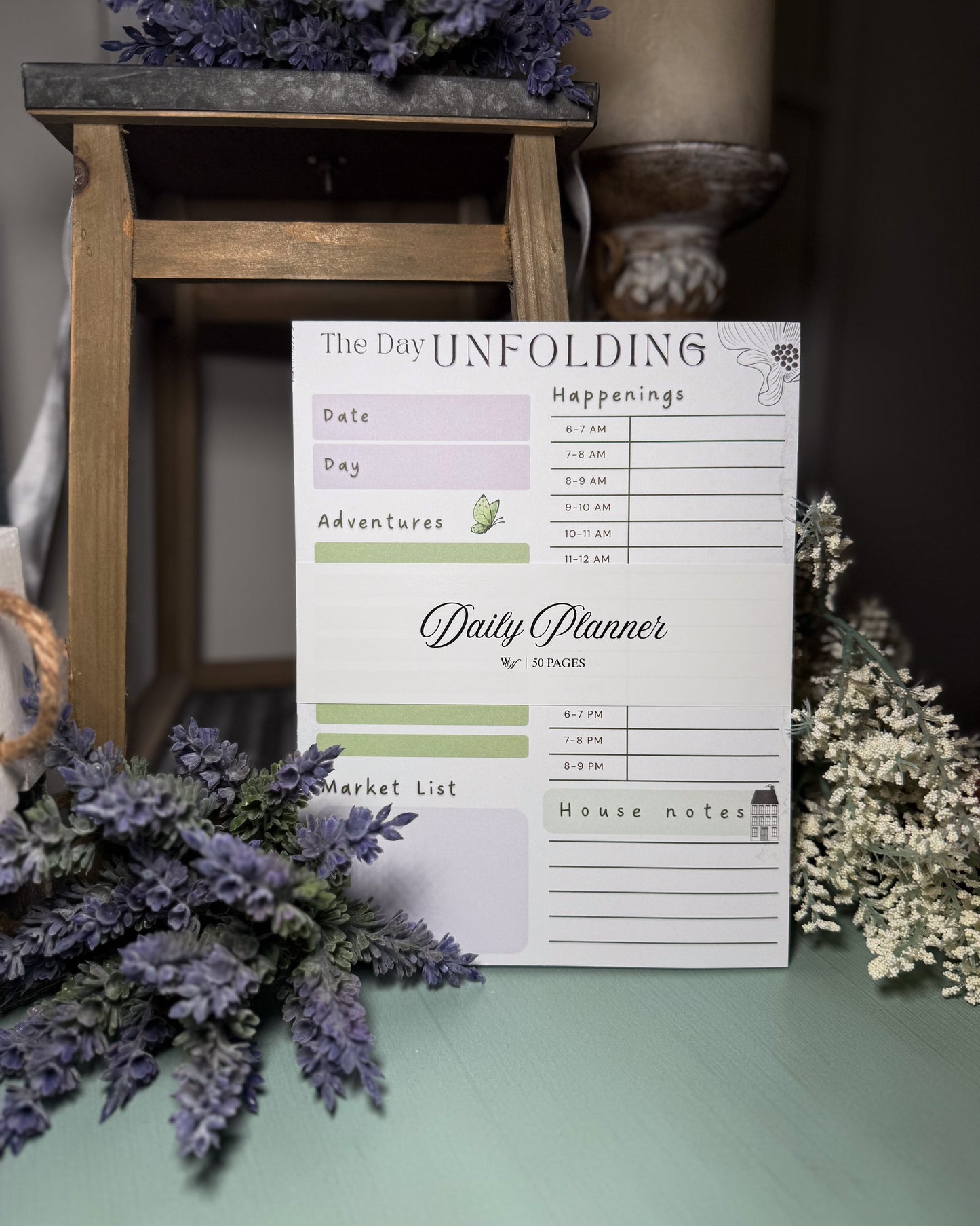 The Day Unfolding - Daily Planner