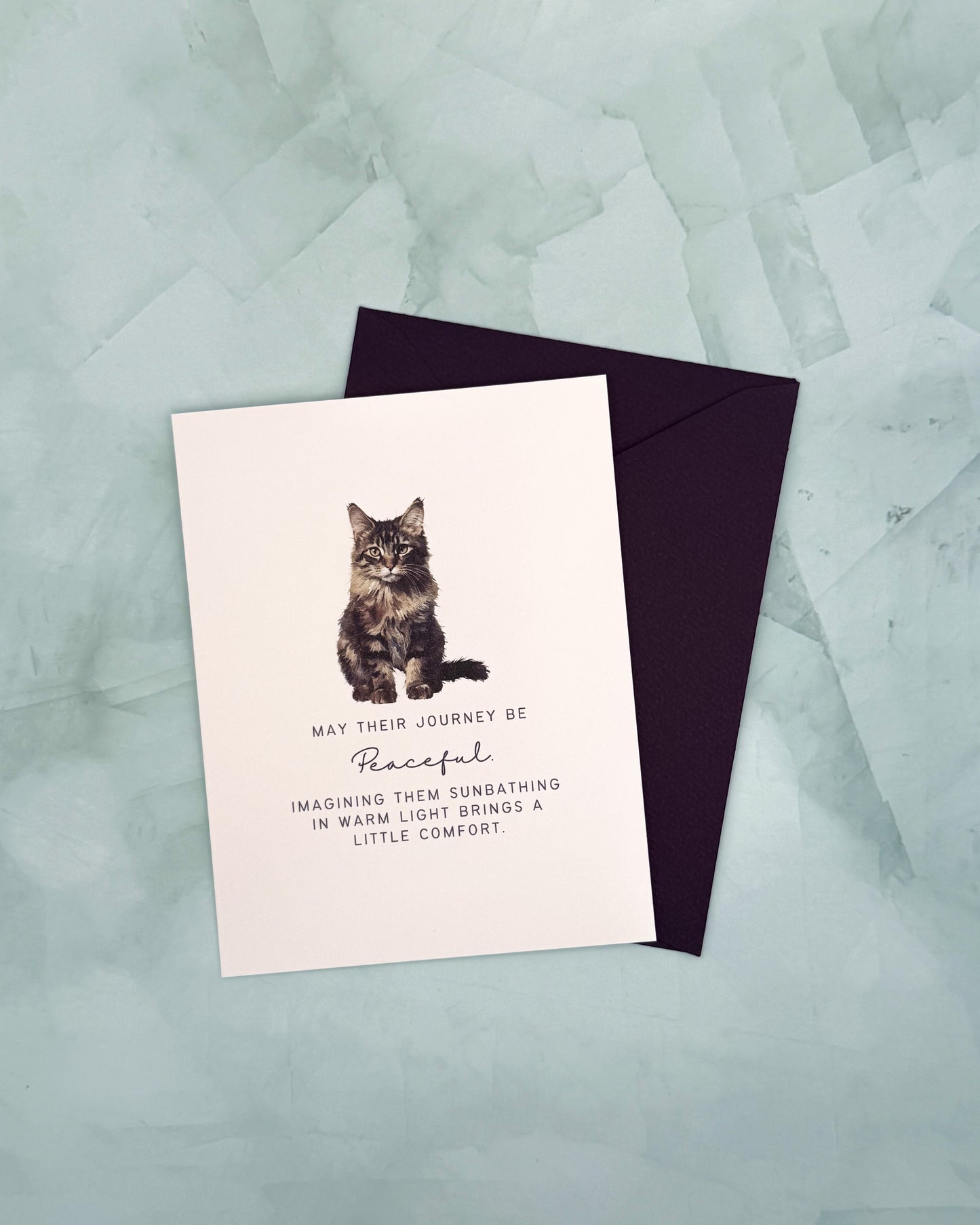 May Their Journey Be Peaceful - Kitty - Greeting Card