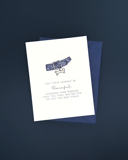 May Their Journey Be Peaceful - Collar - Greeting Card