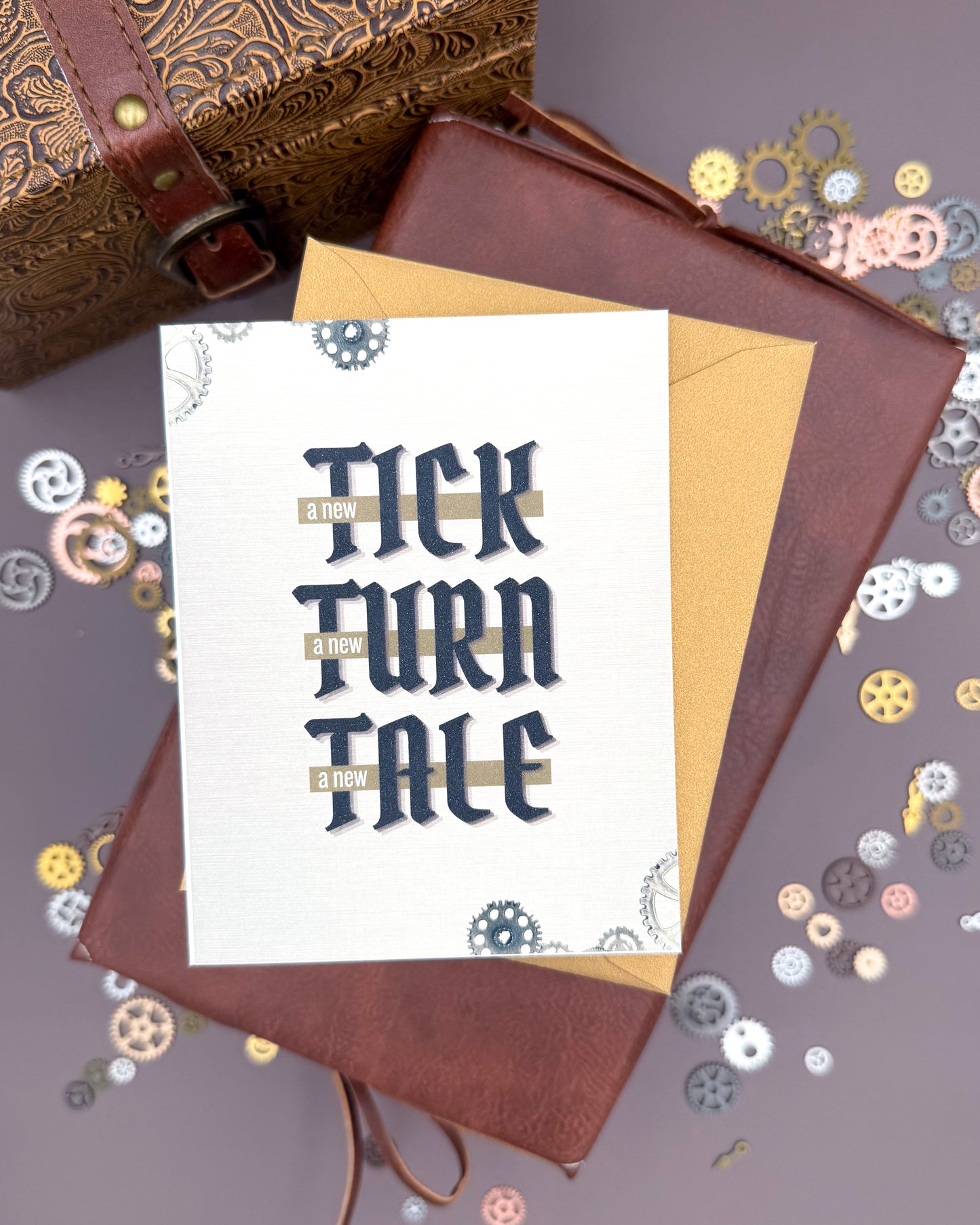 A New Tick - GEARZ of Time - Greeting Card