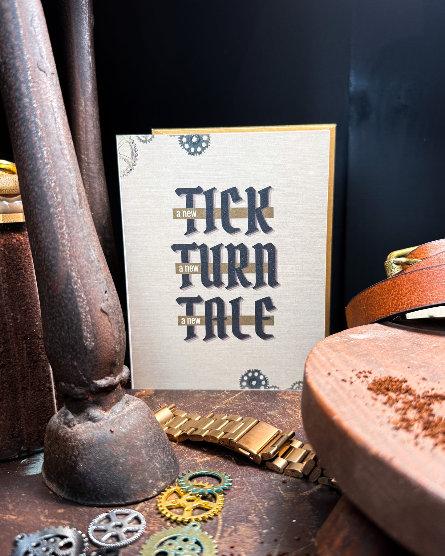 A New Tick - GEARZ of Time - Greeting Card