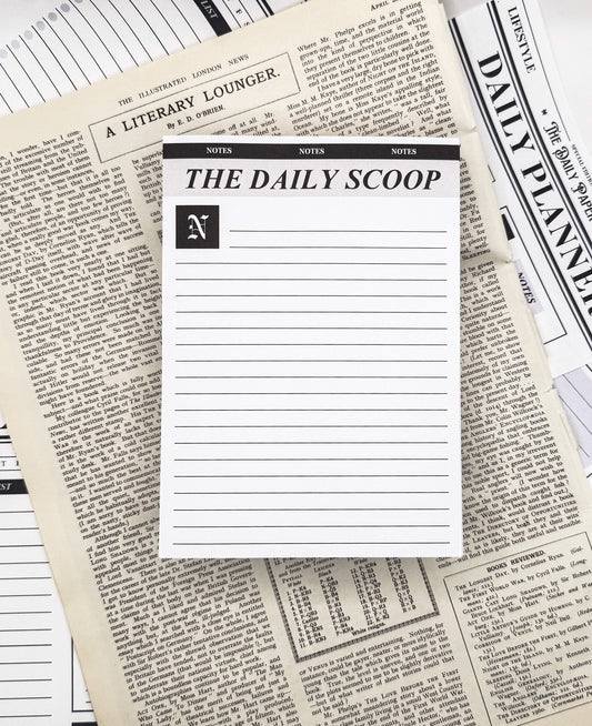 The Daily Scoop - Notepad 5" x 7"