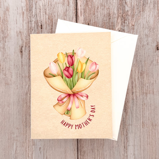 A Bouquet for Mom-  Mother's Day - Greeting Card