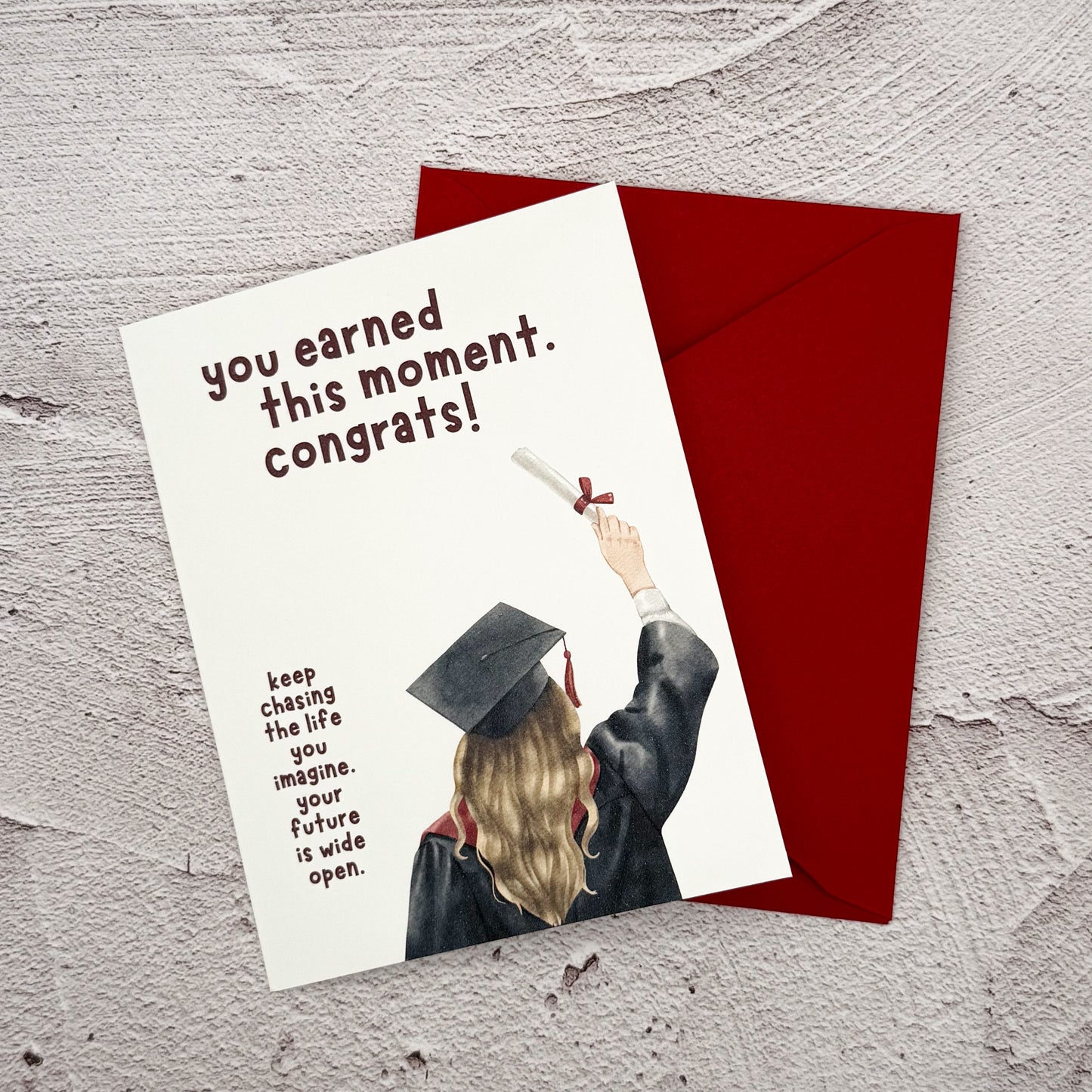 She Earned this Moment - Greeting Card