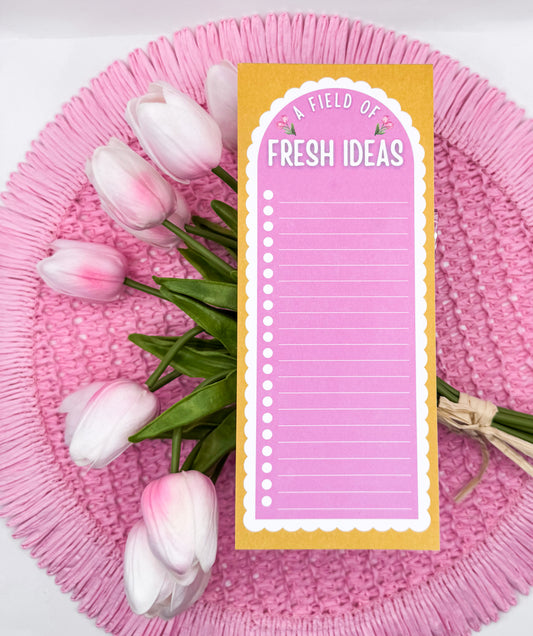 A Field of Fresh Ideas - To-Do List 3.5" x 8.5"