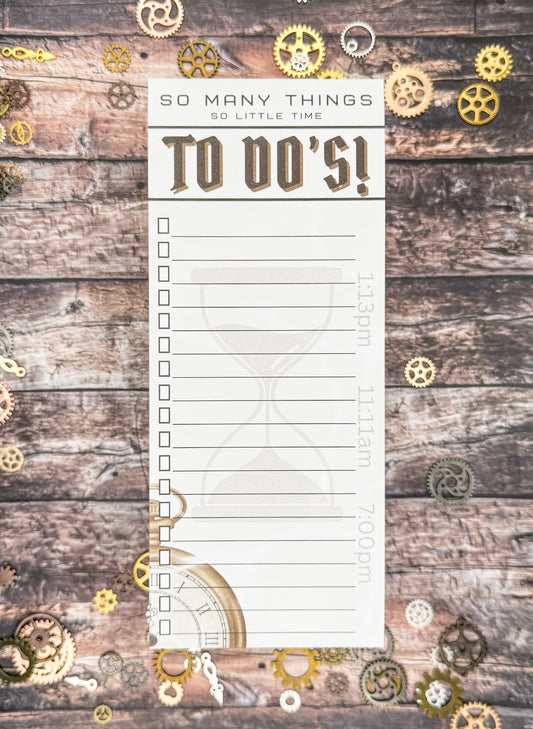 So Many Things, So Little Time - To-Do List 3.5" x 8.5"