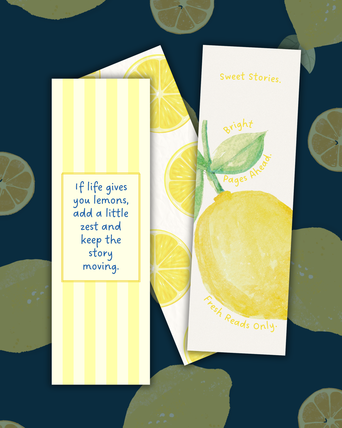 Bookmark Trio - Lemon Lane