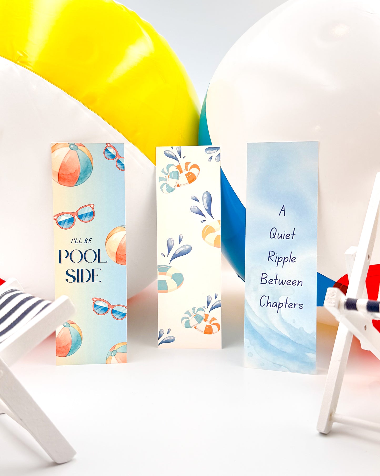 Bookmark Trio - Poolside Moments