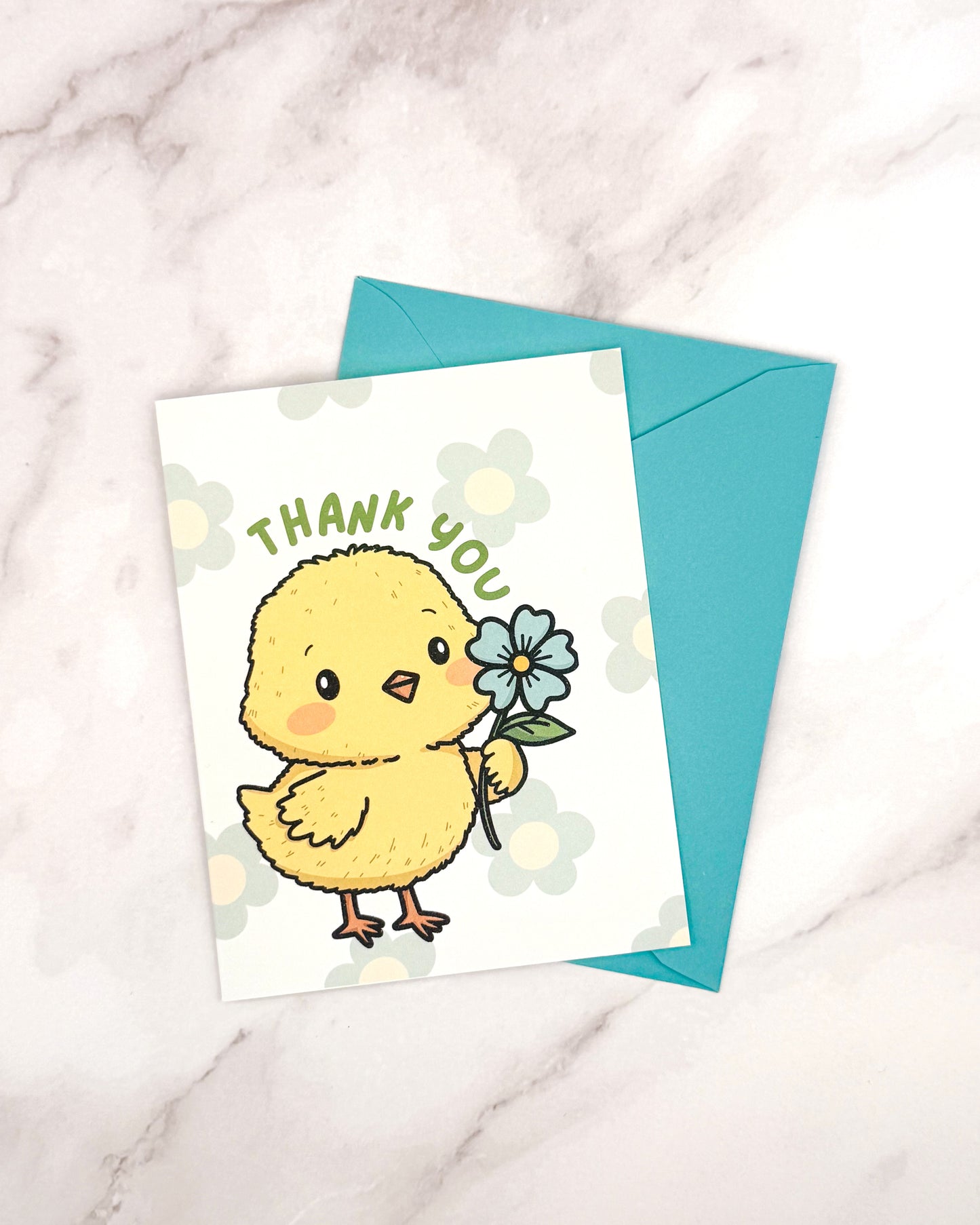 A Chicky Thank You - Greeting Card
