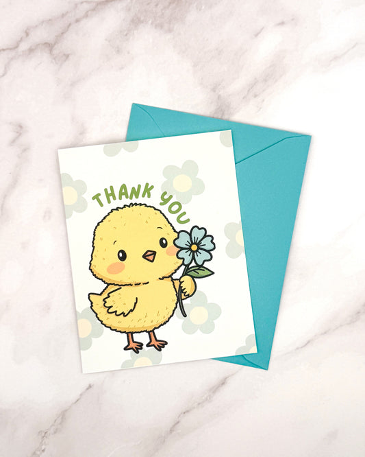 A Chicky Thank You - Greeting Card