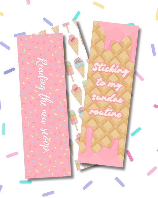 Bookmark Trio - Ice Cream Days